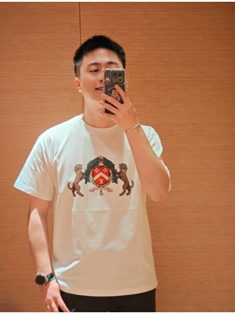 Louis Vuitton LV Dog Series Embroidered Beaded T-Shirt - White