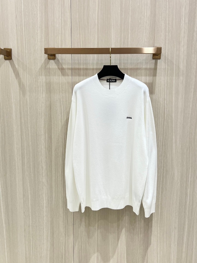 Zegna Premium Wool Unisex Sweater – White