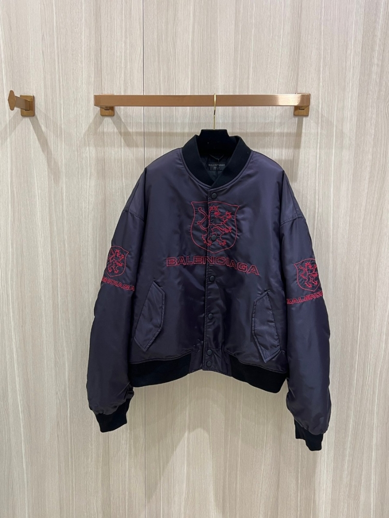 Balenciaga 25SS Lion Club Collection Oversized Flight Jacket – Black Purple