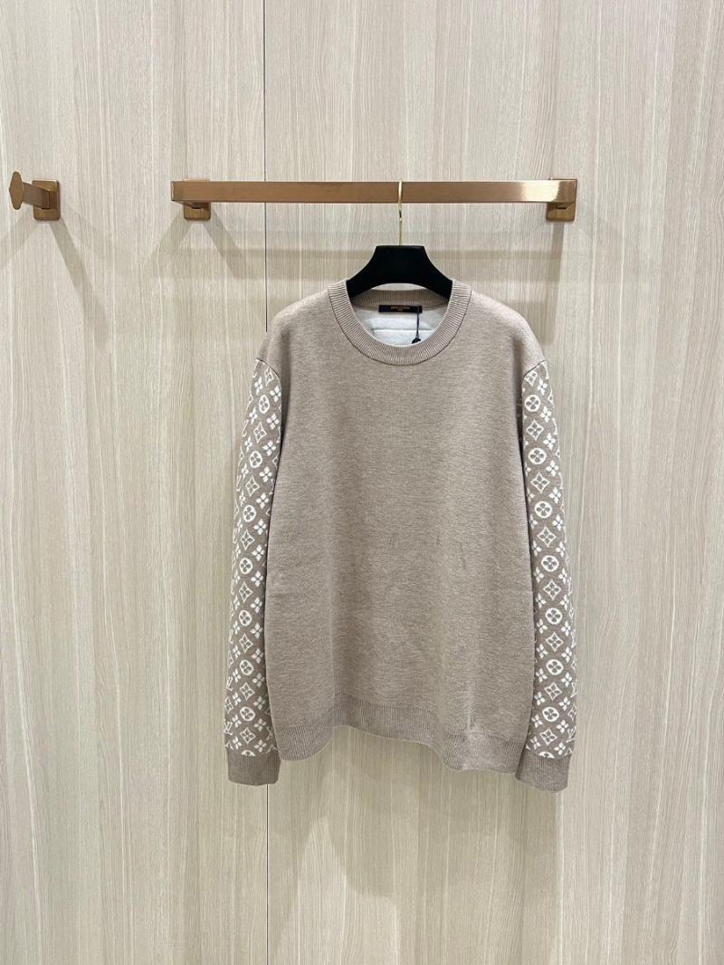Louis Vuitton LV Monogram Patchwork Wool Sweater – Beige