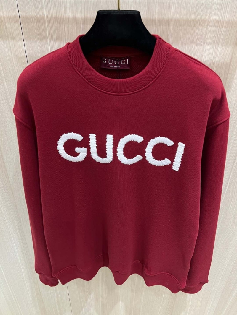 Gucci Year of the Snake Collection - Snowflake Embroidered Red Sweatshirt