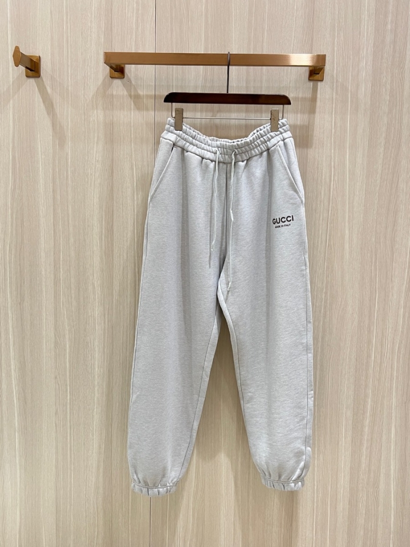 Gucci Minimalist Logo Unisex Sweatpants - Grey