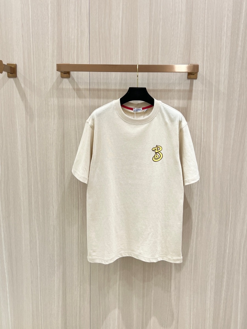 Burberry Spring Snake Year Special Edition Embroidered Snake T-shirt. Off-White