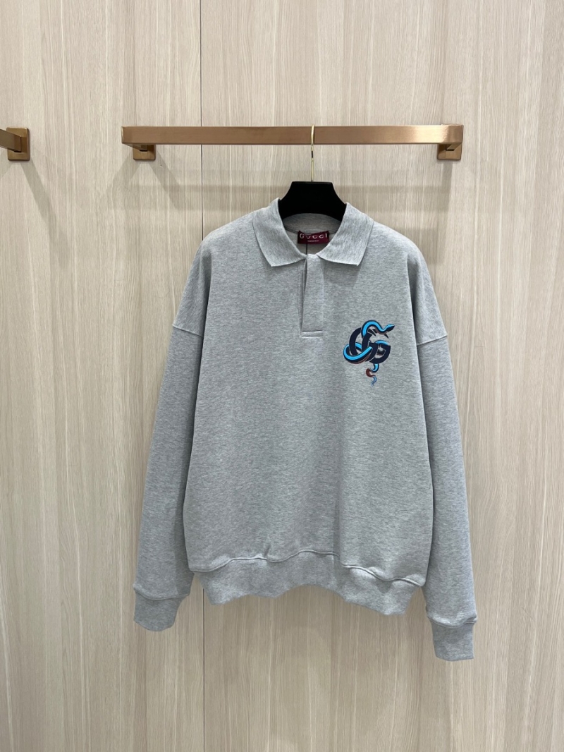 Gucci 2025 Early Spring Festive Snake Motif Tracksuit Grey