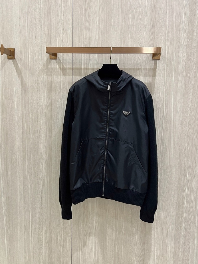 PRADA New Arrival Wool-Blend Nylon Jacket