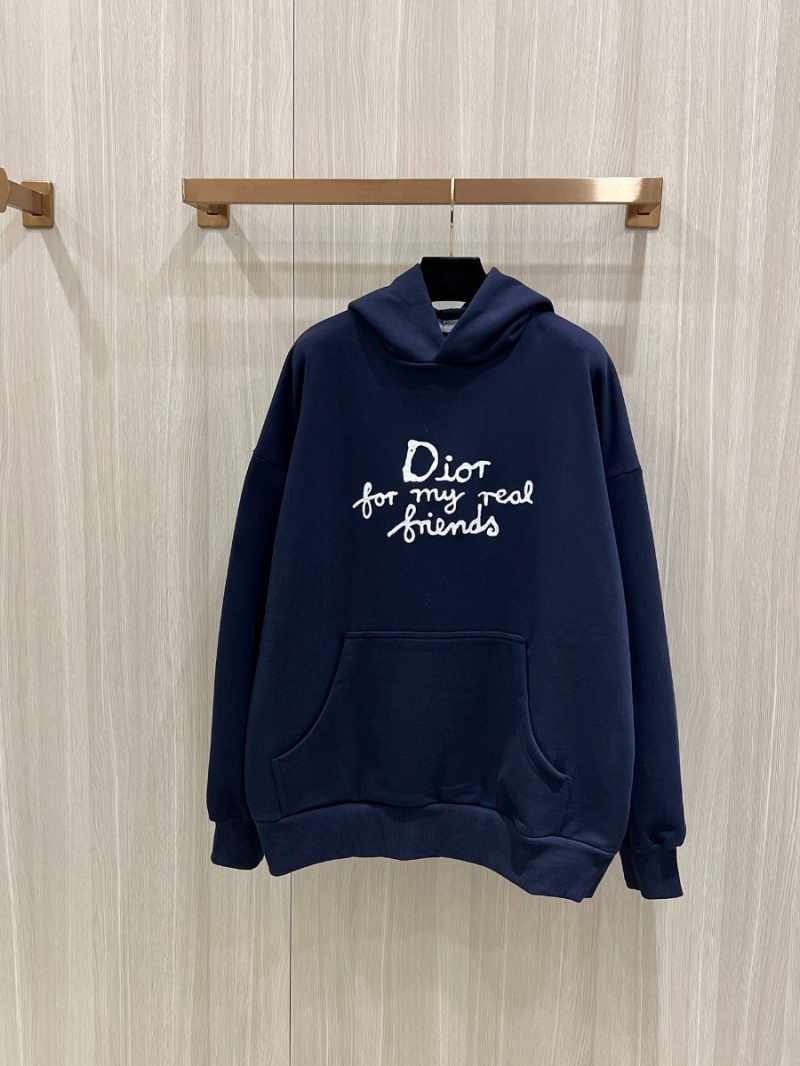 Dior CD / Hylton NEL Loose Fit Hoodie Navy Blue