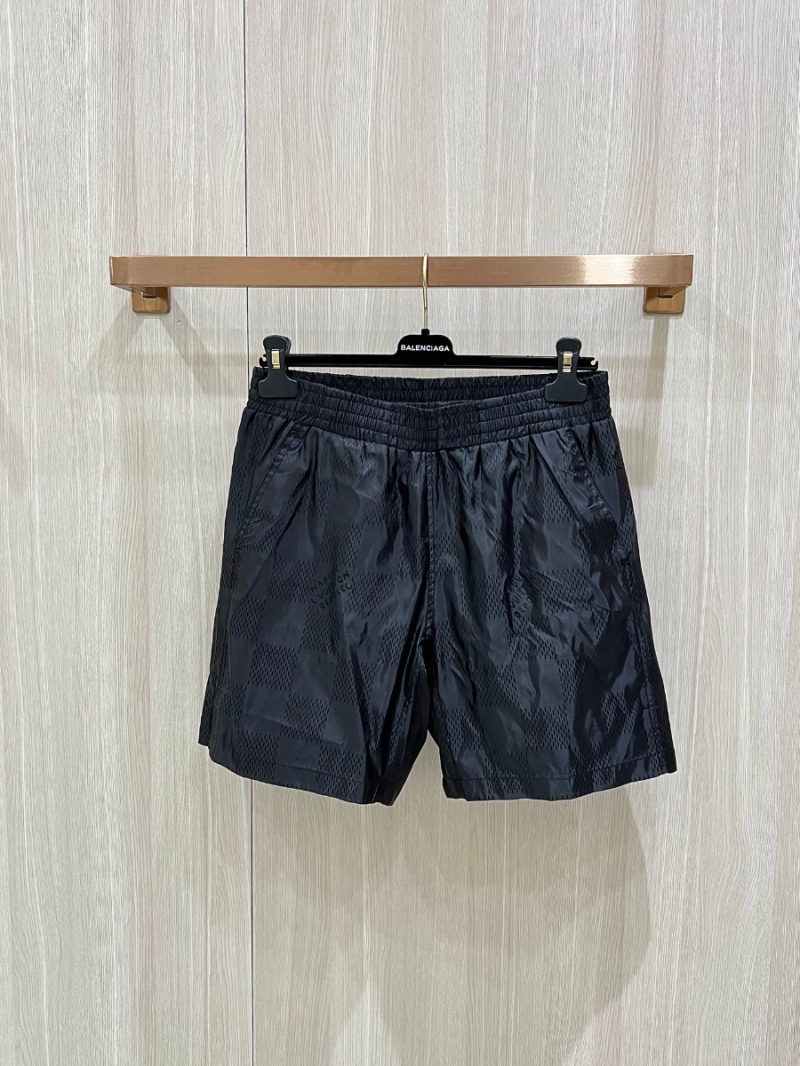 Louis Vuitton LV 25SS Black Damier Print Beach Shorts