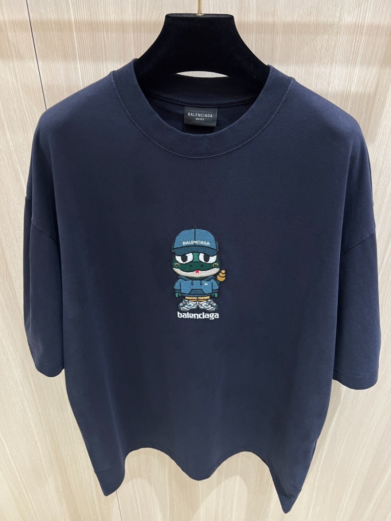 Balenciaga 25SS Year-of-the-Snake Limited Edition T-Shirt. Navy