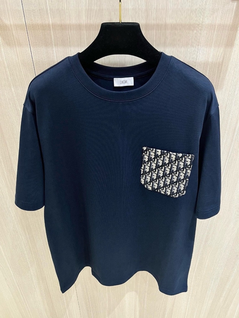 Dior Signature Chic Pocket T-Shirt Blue