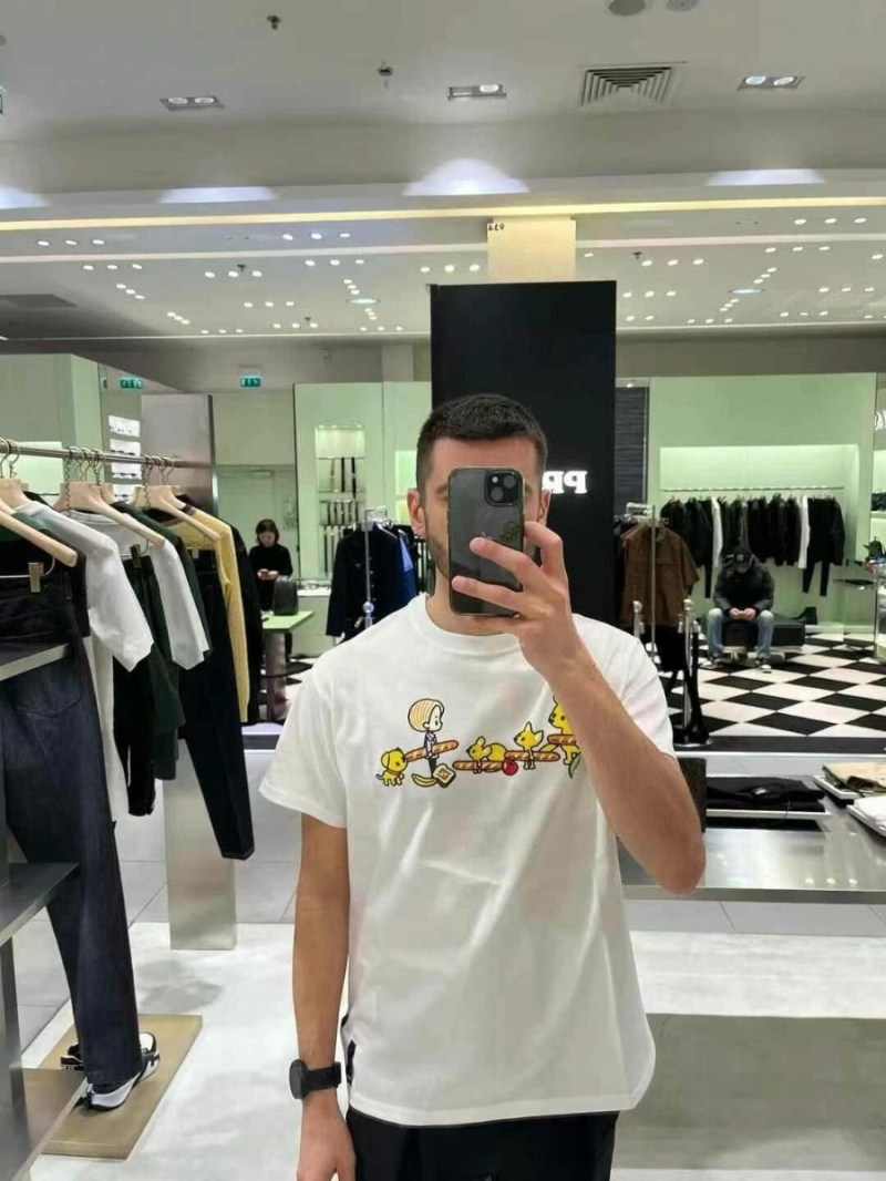 Fendi Cartoon Collaboration Playful Baguette T-Shirt White