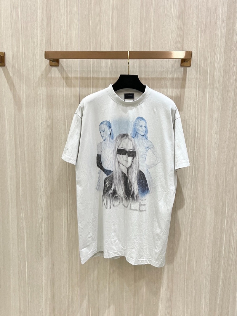 Balenciaga Nicole Kidman Artistic Graphic T-Shirt White
