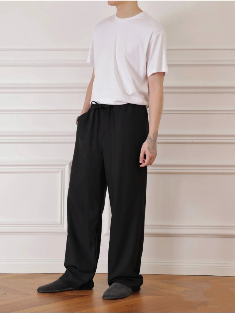 Zegna Premium Effortless Casual Pants Black