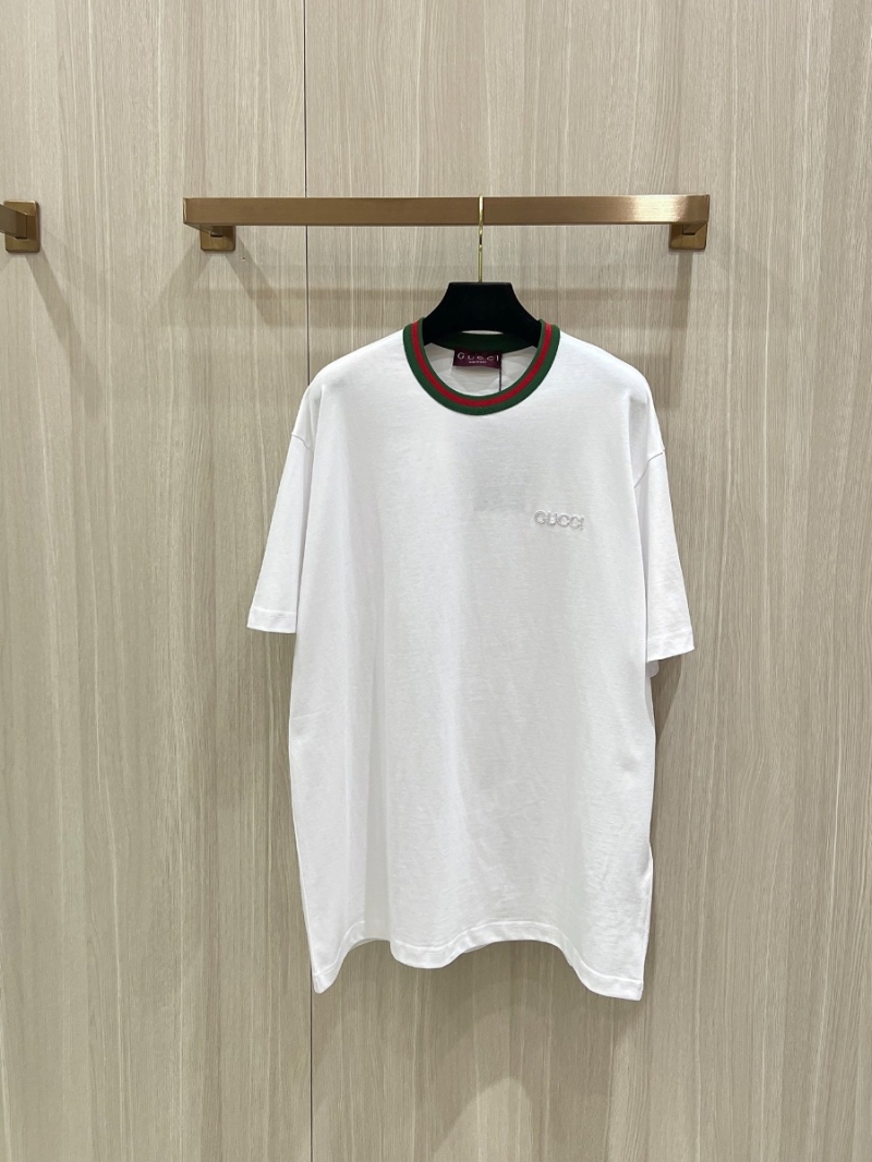 Gucci 2025FW Iconic Jacquard Trim T-Shirt White