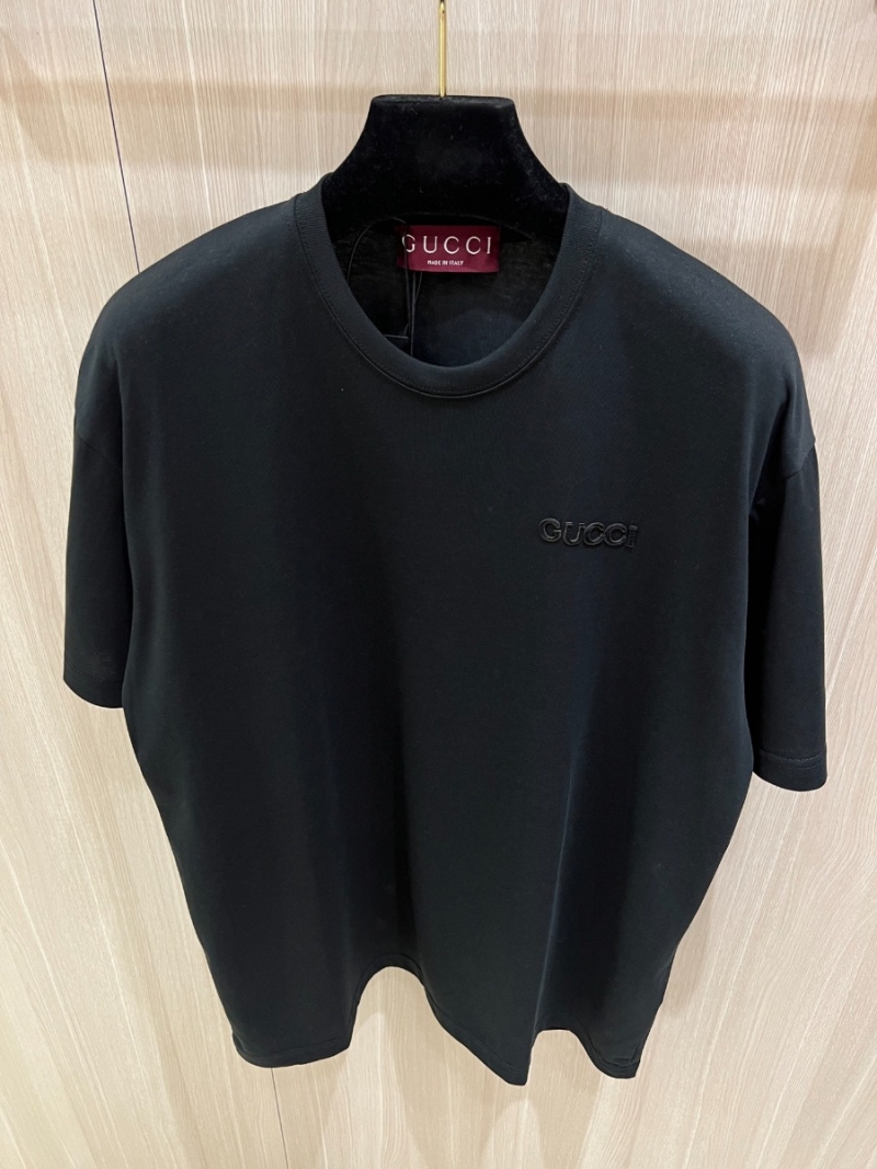 Gucci 2025FW Refined Embroidered T-Shirt Black
