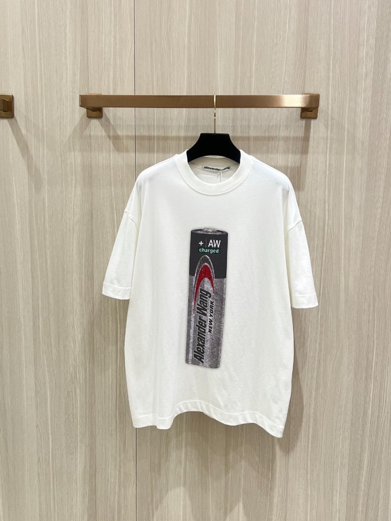 Alexander Wang Battery Logo Vintage T-Shirt White