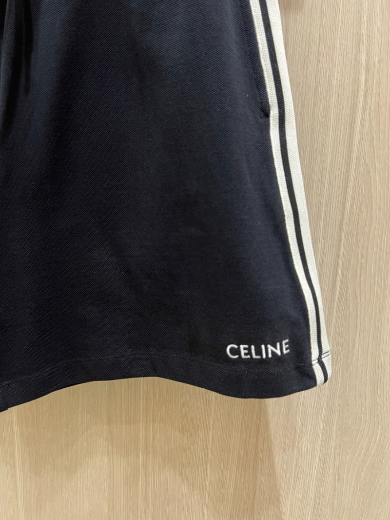 Celine Classic Relaxed Logo Shorts in Black