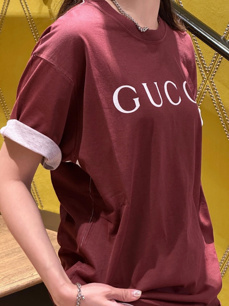 Gucci Signature Bold Logo T-Shirt Mauve
