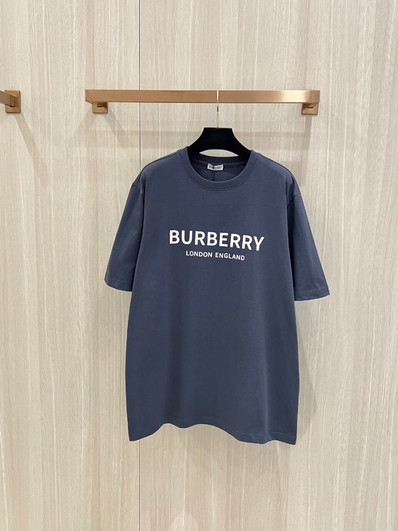 Burberry Spring/Summer Bold Blue Letter Slogan T-Shirt
