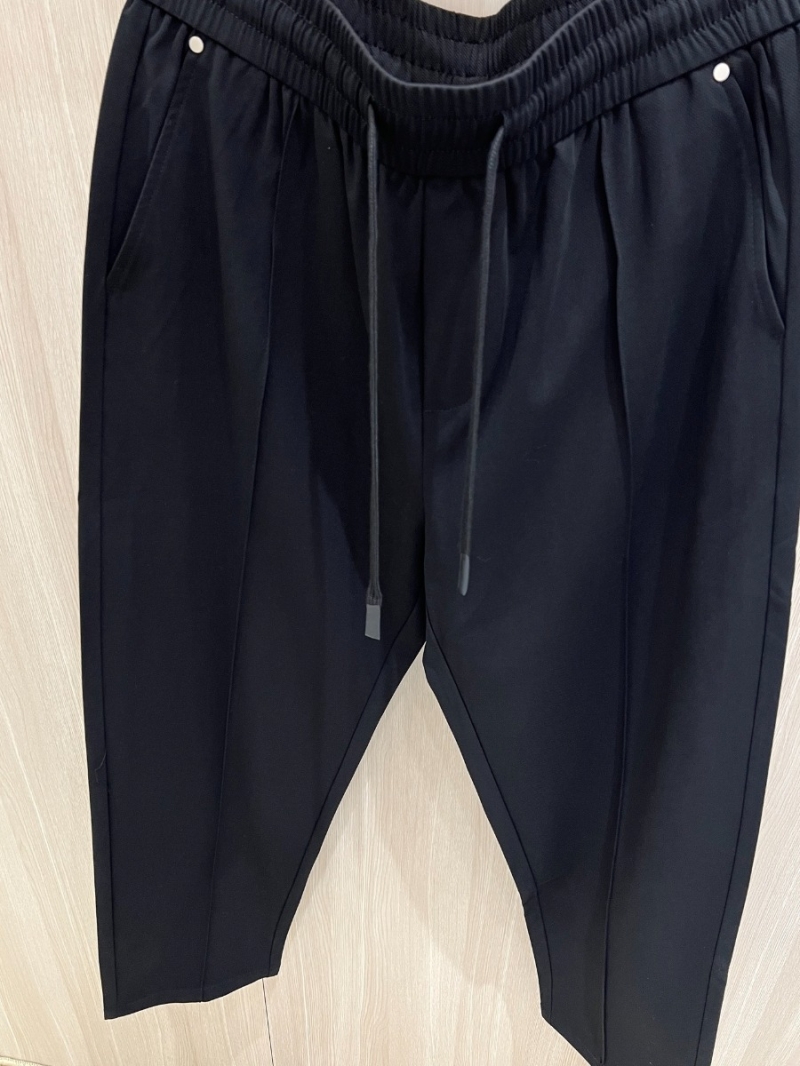 Celine Spring 2025 Structured Embroidered Sweatpants Deep Black