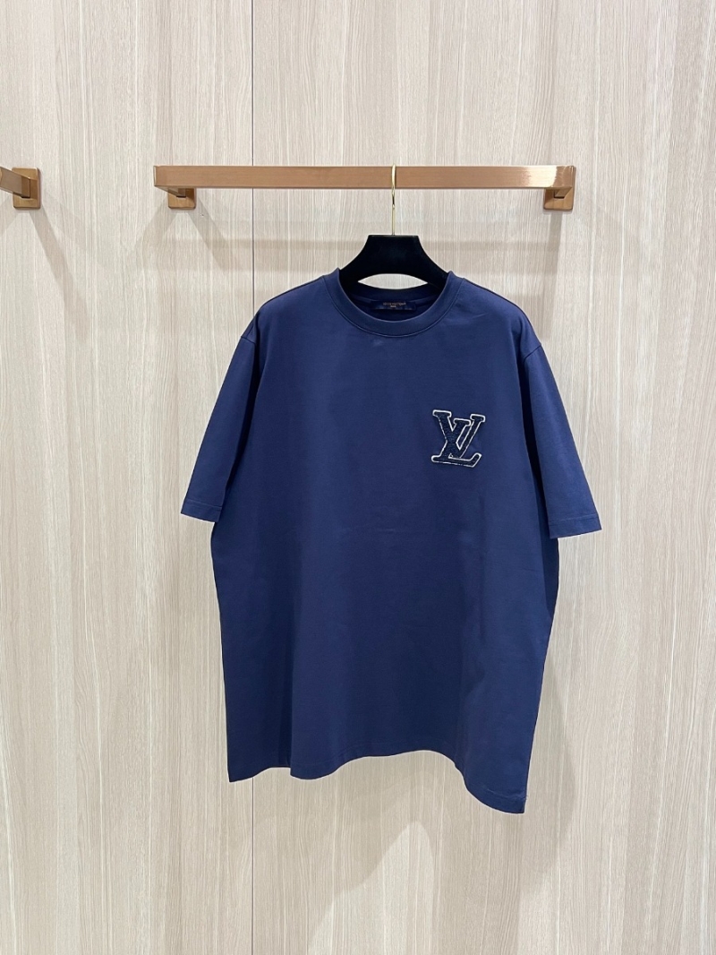 Louis Vuitton LV Signature Chic Logo T-Shirt Blue