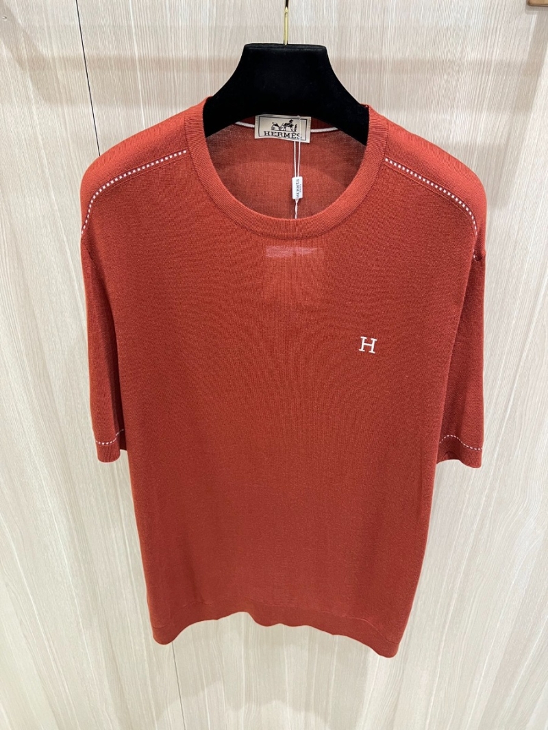 Hermès H Collection Vibrant T-Shirt Short-Sleeve Tee Orange