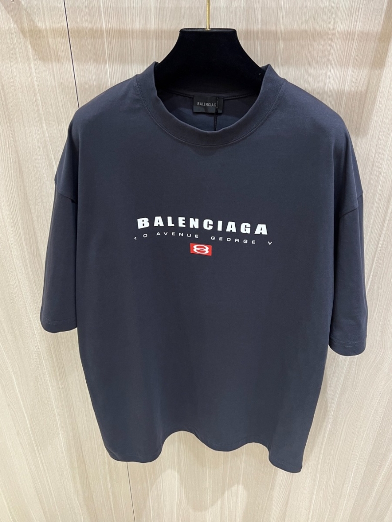 Balenciaga Double Ring Minimalist T-Shirt Black