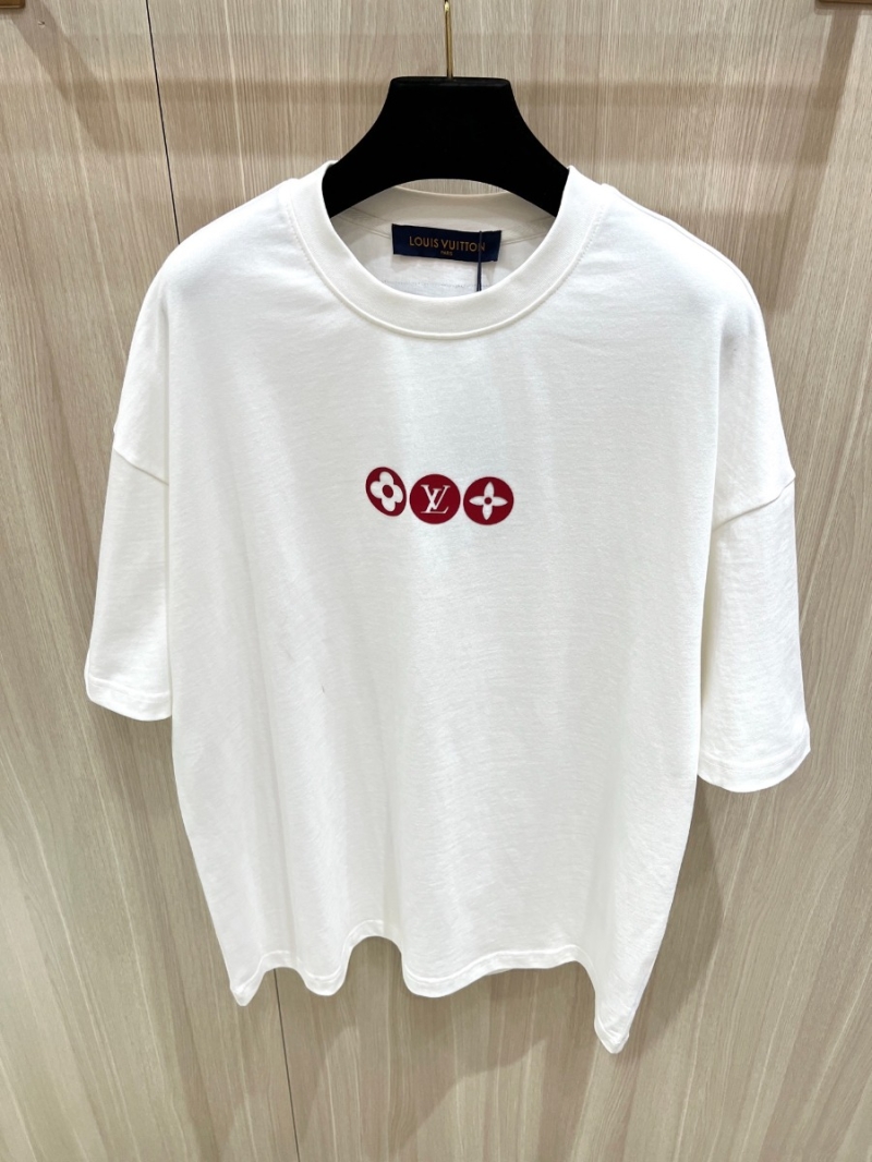 Louis Vuitton LV Spring-Summer Luxe Heavyweight T-Shirt Solid. White