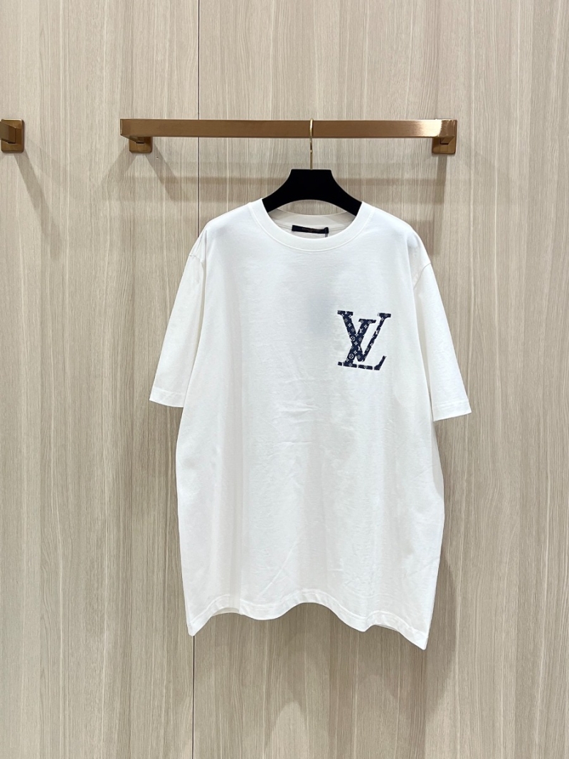 Louis Vuitton LV Denim Monogram Iconic T-Shirt White-Pattern