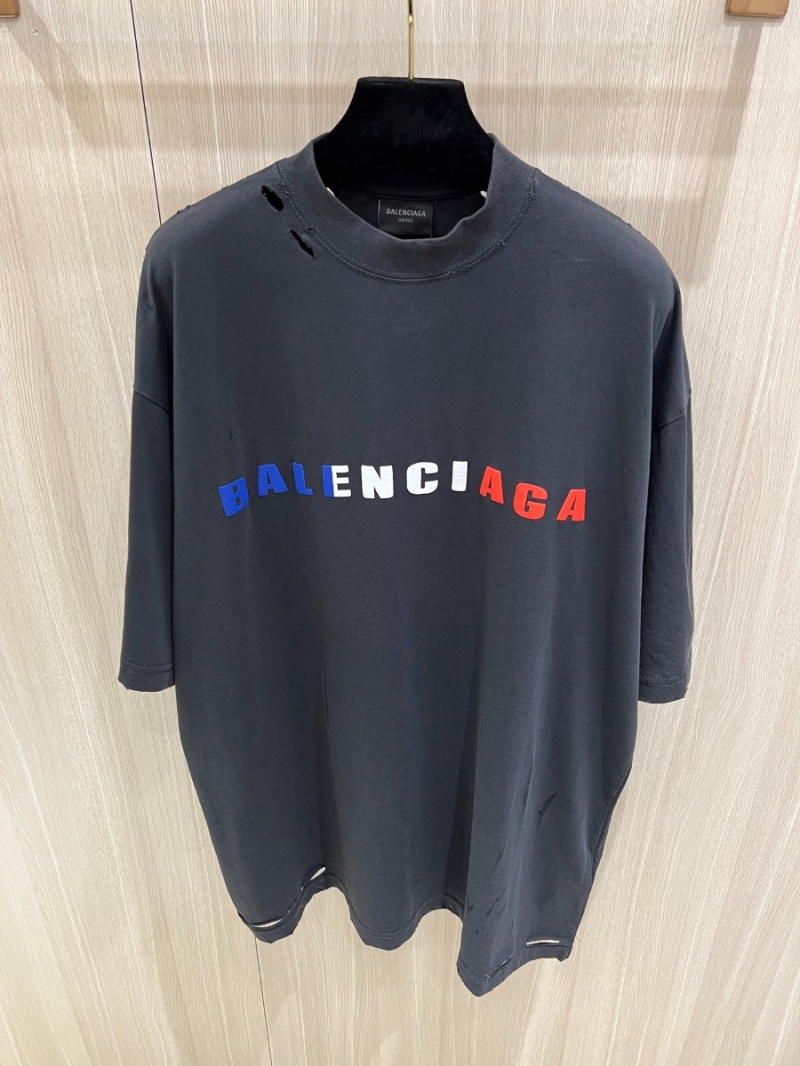 Balenciaga 25SS Bold Triad Short-Sleeve Black