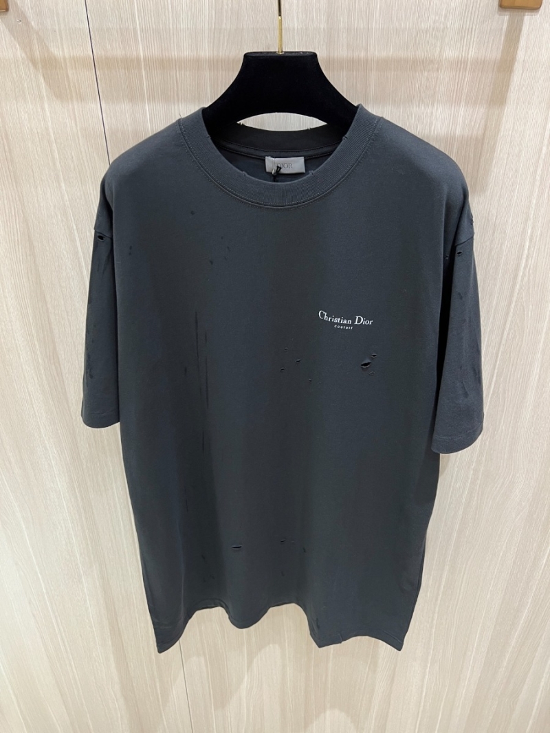 Christian Dior 2025 Fall Elegant Lily of the Valley T-Shirt Black