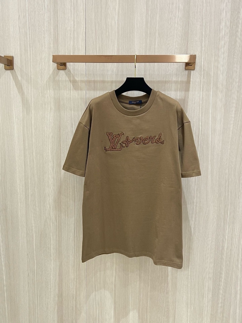 Louis Vuitton LV Rope Embroidery Cotton Short Sleeve T-Shirt