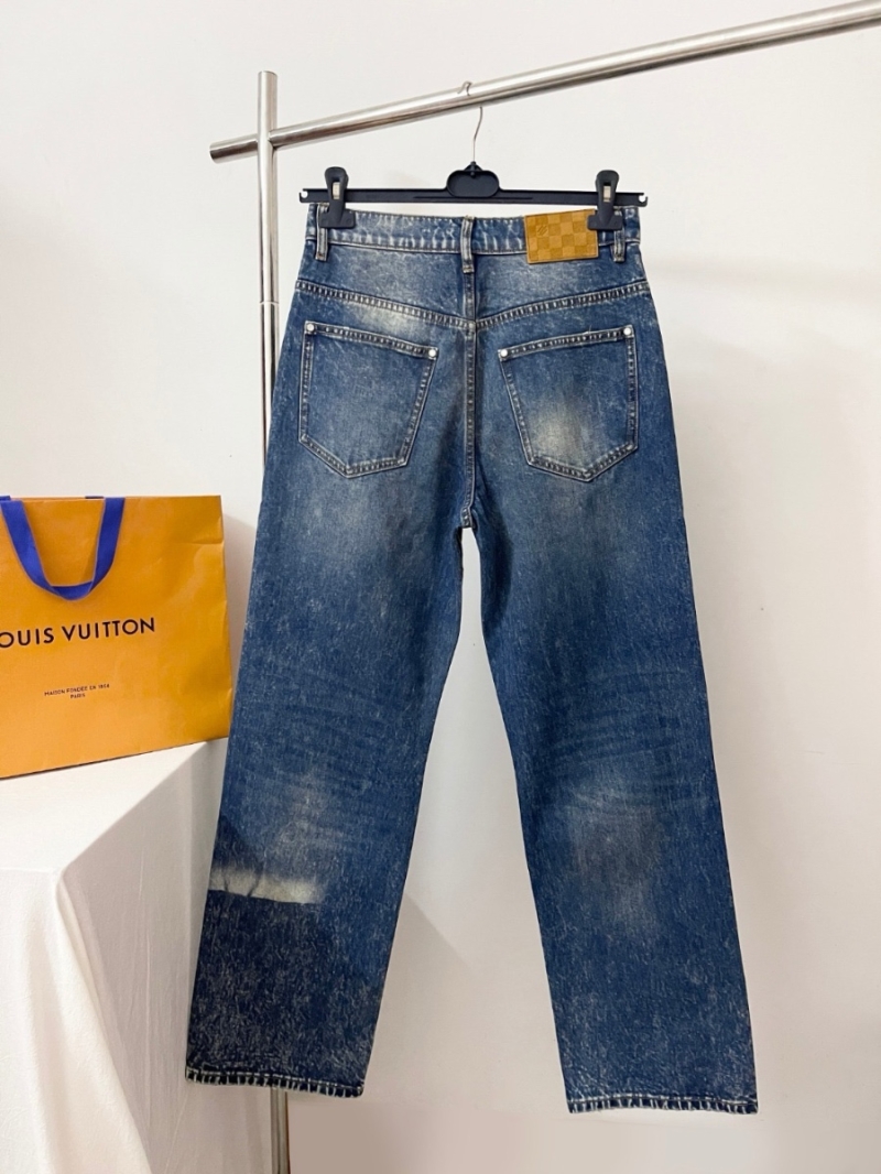 Louis Vuitton LV SS25 New Faded Gradient Wash Denim Jeans Limited Edition
