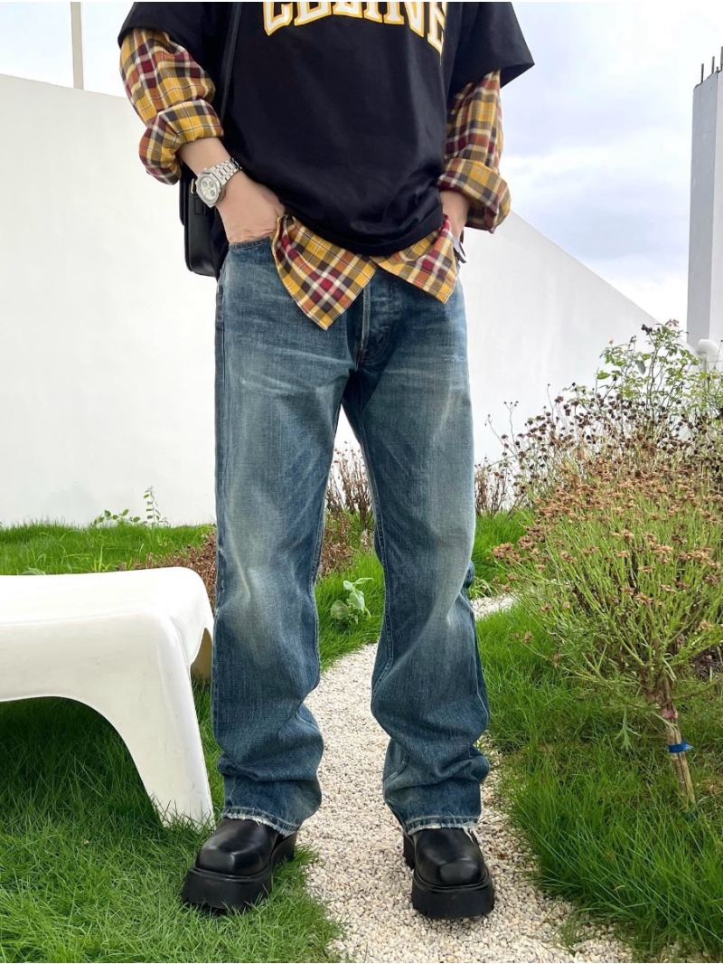 Celine Wesley Washed Denim Jeans