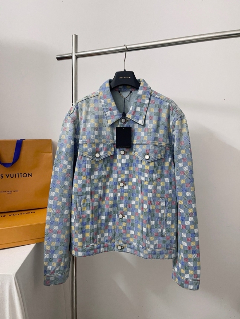 Louis Vuitton Limited Edition 2025 Early Spring Colorful Mosaic Denim Jacket – Unisex