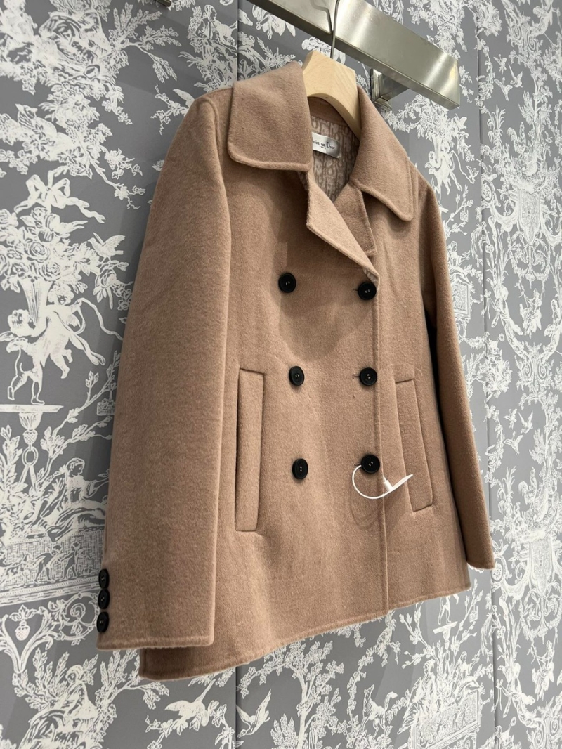 Dior CD 2023 Winter Double-Breasted Short Wool Coat