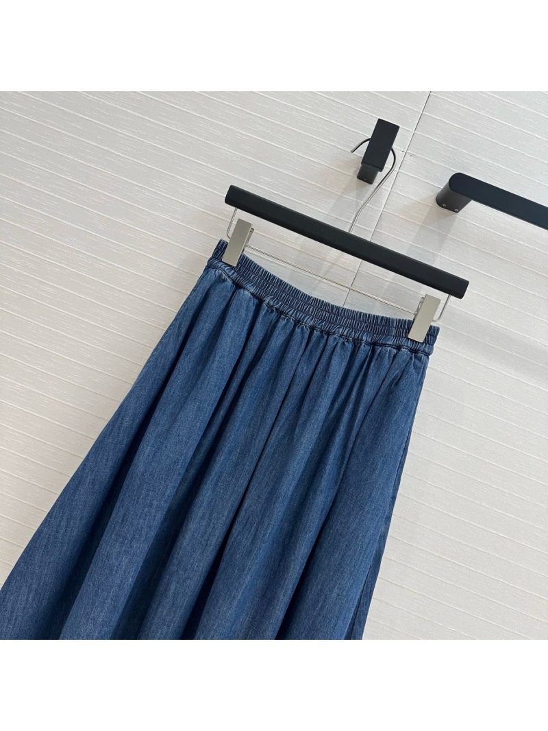 Dior Spring/Summer 2025 Resort Collection Denim Midi Skirt