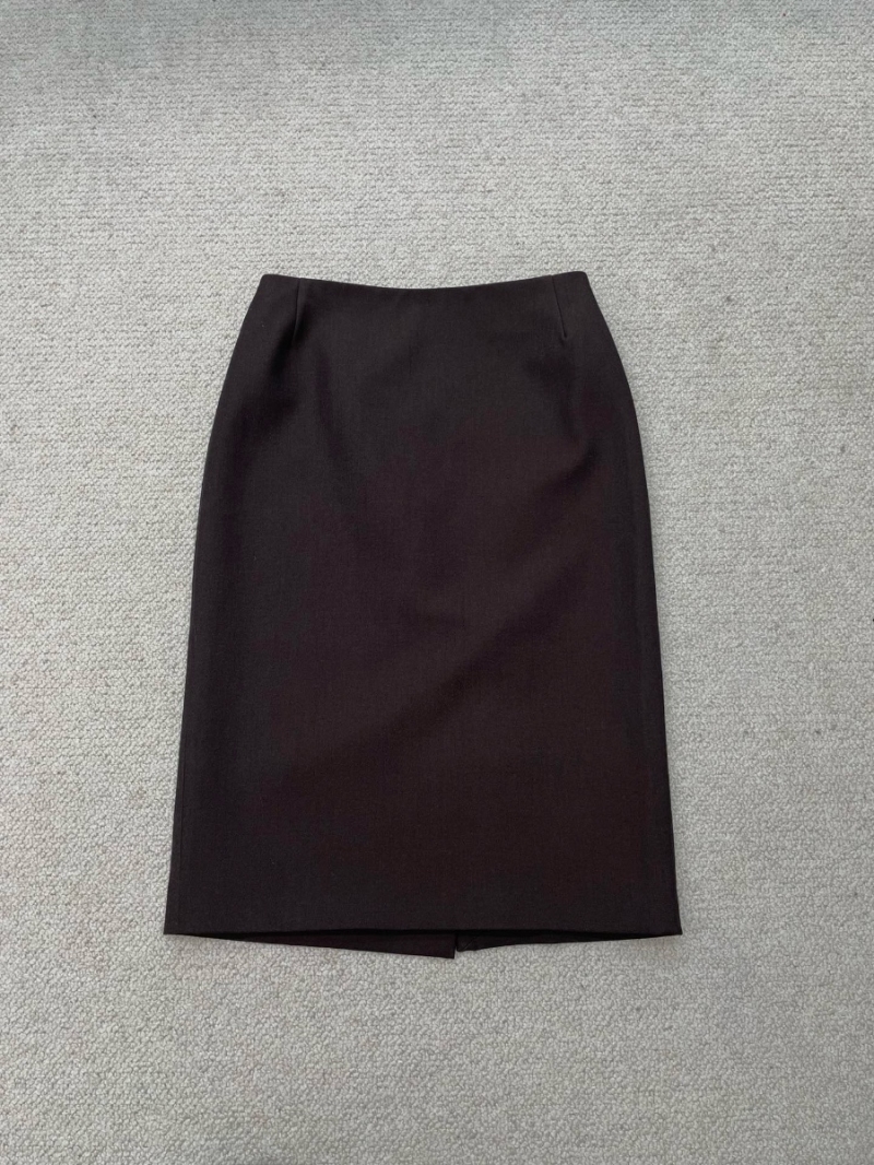 Miu Miu Fall/Winter Melange Wool A-Line Skirt