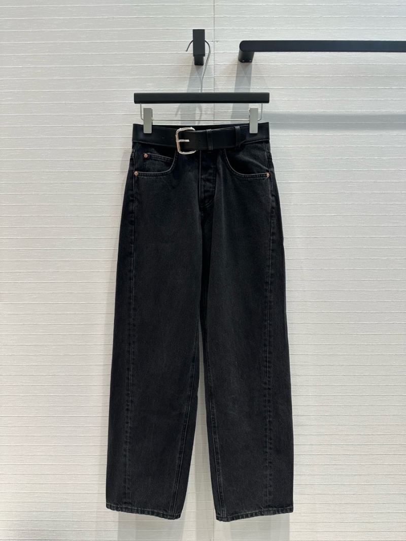 Alexander Wang 2024 Pre-Fall New High-Waist Vintage Denim Jeans Black