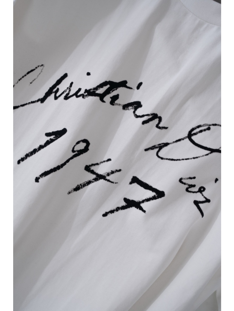 Dior 24SS Unisex Signature Oversize Cotton T-Shirt White