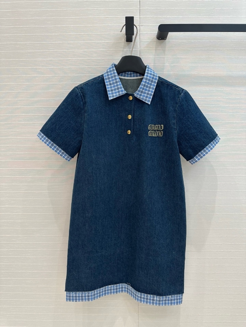 Miu Miu Spring/Summer 2025 Denim Shirt Dress