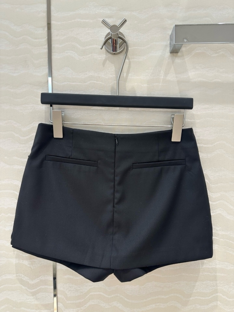 Alexander Wang Low-Rise Zip-Detail Mini Skort Black