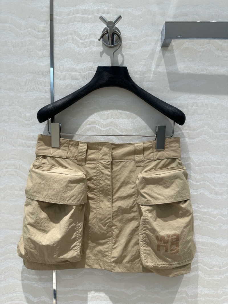 Alexander Wang Utility Pocket Mini Skirt Beige