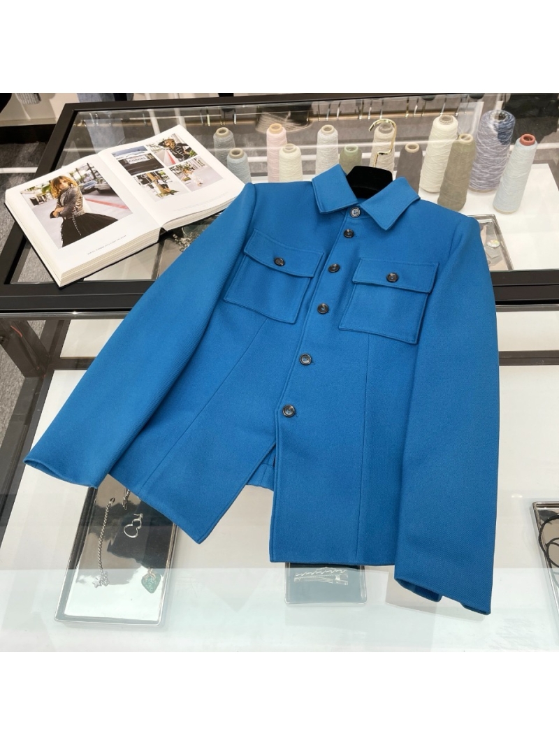 Bottega Veneta Peacock Blue Virgin Wool Blazer – Timeless Elegance with Tailored Precision