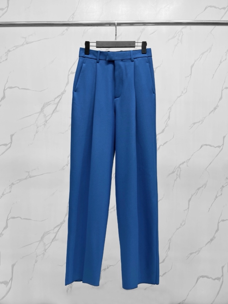 Bottega Veneta Peacock Blue Virgin Wool Tailored Trousers – Refined Elegance with Precision Craftsmanship