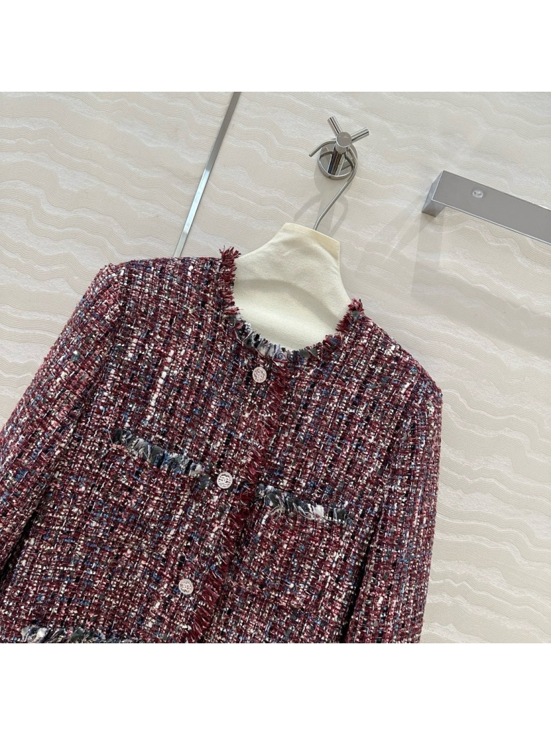 Chanel 24K Coco Tweed Fringe Jacket