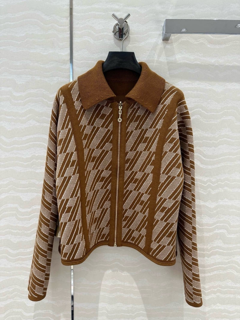 Hermes Cashmere Reversible H-Pattern Collar Jacket