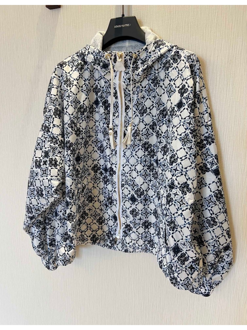 Louis Vuitton LV Floral Printed Hooded Jacket - Casual, Comfortable, and Stylish