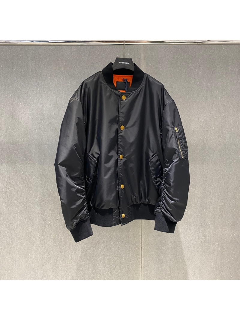 Prada 2024 Fall/Winter Collection Premium Pilot Nylon Jacket. Black