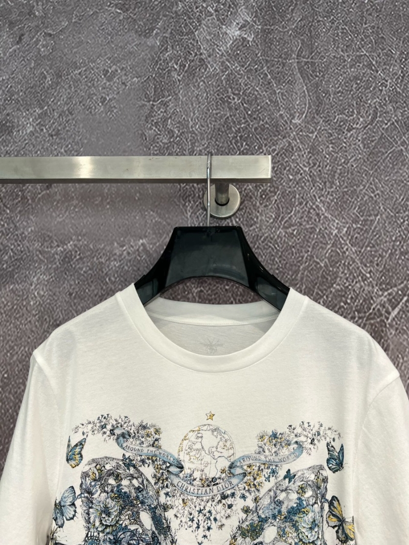 Dior 2024 Cruise Blue Butterfly T-Shirt