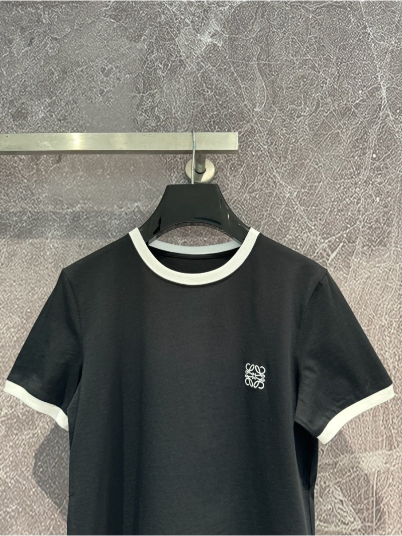 Loewe Contrast Color Embroidered Tee Early Spring 2024 Collection